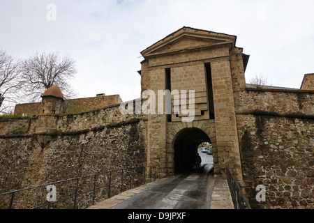 La passerelle interne à mont-louis forteresse de Vauban au patrimoine mondial de l'unesco ville pyrénées-orientales france Banque D'Images