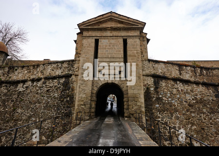 La passerelle interne à mont-louis forteresse de Vauban au patrimoine mondial de l'unesco ville pyrénées-orientales france Banque D'Images