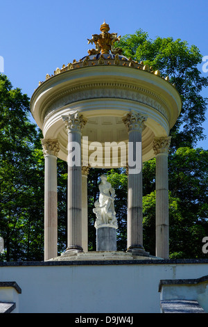 L'Allemagne, la Haute-Bavière, vue du temple de Vénus à Linderhof palace garden Banque D'Images