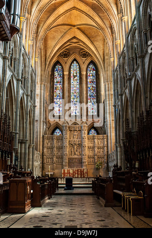 Intérieur de la cathédrale de Truro, Cornwall, Angleterre Banque D'Images