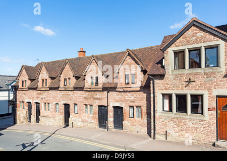 Hospices médiévaux à Ross-on-Wye, Herefordshire, Angleterre, restauré par l'administration de bienfaisance Ross Banque D'Images