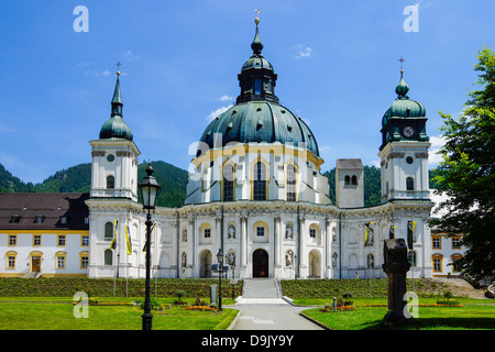 Allemagne Haute-bavière, Abbaye Ettal, près de l'église du monastère, Oberammergau Banque D'Images