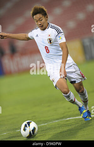 Hiroshi Kiyotake (JPN), le 11 juin 2013 - Football / Soccer : 2014 FIFA World Cup Qualifiers asiatique final round match du groupe B entre l'Iraq 0-1 Japon à Grand Hamad Stadium de Doha, au Qatar. (Photo par Hirano et Yoshihige/AFLO) Banque D'Images