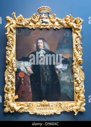 Un portrait par Jan de Baen au célèbre musée Rijks à Amsterdam Banque D'Images