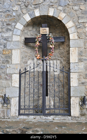 Crucifix, Sveti Jovan Bigorski Monastère, Mavrovo, Macédoine Banque D'Images