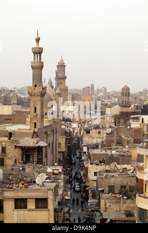 Une rue au Caire islamique, Le Caire, Egypte Banque D'Images