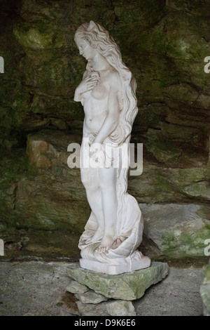 Château de Vénus statue à Erice, en Sicile. Banque D'Images