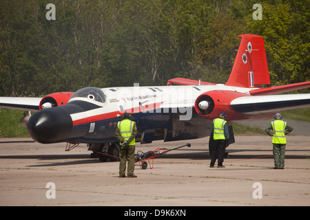 Canberra Guerre Froide des années 1960, l'aéronef à l'aérodrome de la RAF Bruntingthorpe leicestershire Banque D'Images