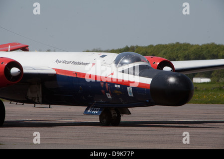 Canberra Guerre Froide des années 1960, l'aéronef à l'aérodrome de la RAF Bruntingthorpe leicestershire Banque D'Images