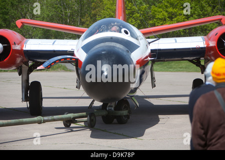 Canberra Guerre Froide des années 1960, l'aéronef à l'aérodrome de la RAF Bruntingthorpe leicestershire Banque D'Images