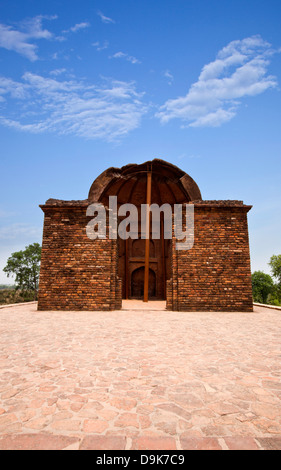 Ruines du temple, temple de Jain, Sravasti, Uttar Pradesh, Inde Banque D'Images