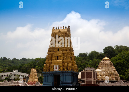 Façade d'un temple, Temple Simhachalam, Visakhapatnam, Andhra Pradesh, Inde Banque D'Images