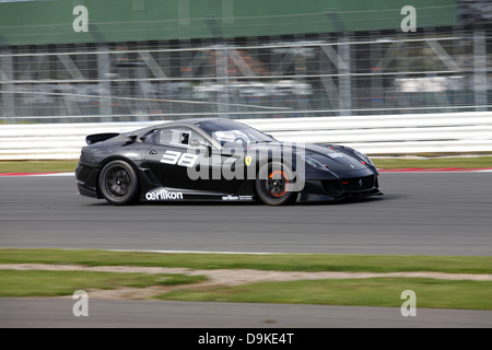 BLACK CAR 38 Ferrari 599XX VOITURE PISTE DE SILVERSTONE SILVERSTONE SILVERSTONE ANGLETERRE 16 Septembre 2012 Banque D'Images