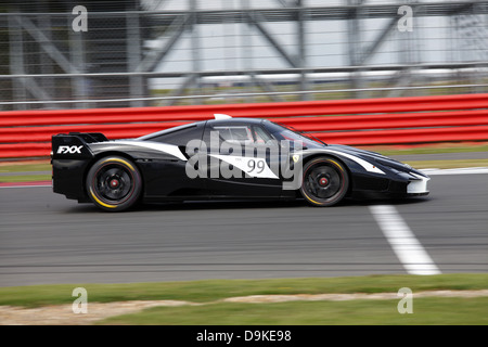 Voiture FERRARI FXX NOIRE N° 99 de SILVERSTONE SILVERSTONE SILVERSTONE ANGLETERRE 16 Septembre 2012 Banque D'Images