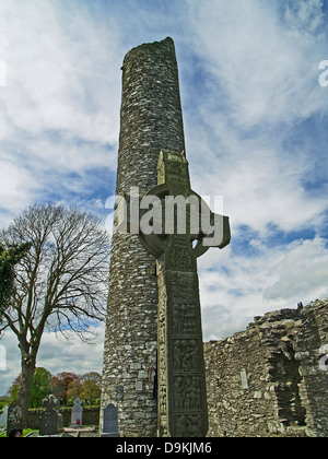 West site monastique de Monasterboice,le comté de Louth, Ireland Banque D'Images