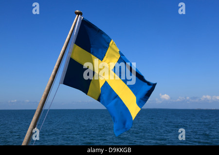 Ferry pour les petites îles, l'archipel de Stockholm, côte de la mer Baltique, la Suède, Scandinavie Banque D'Images