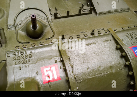 M4 Sherman, vue de face. Banque D'Images