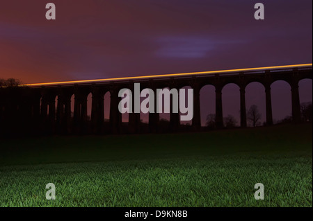 Ouse Valley viaduct at Dusk Banque D'Images