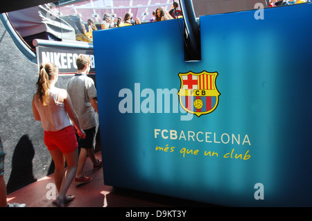 Camp Nou, stade de football de Barcelone Espagne Banque D'Images