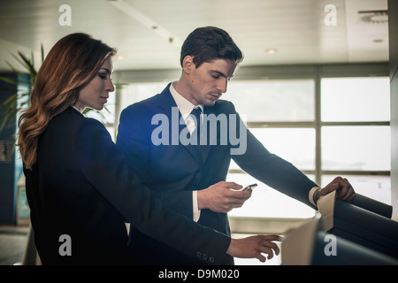 L'aéroport d'affaires à l'aire d'enregistrement Banque D'Images