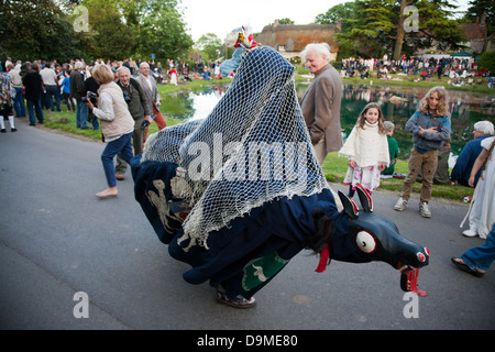 La pouliche Loo à Ashmore, près de Shaftesbury Banque D'Images