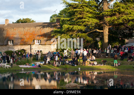 La pouliche Loo à Ashmore, près de Shaftesbury Banque D'Images