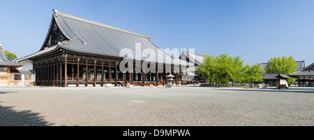 Panorama du Temple Nishi Honganji à Kyoto, Japon Banque D'Images