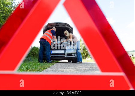 (Modèle libération) Ventilation avec la voiture de voyageurs Banque D'Images