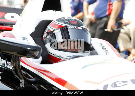 22 juin 2013 - Newton, Iowa, États-Unis - Indycar, Round 10, de l'Iowa Speedway, Newton, IA, USA, 22-23 juin 2013, la volonté, de l'équipe Penske (Image Crédit : © Ron Bijlsma/ZUMAPRESS.com) Banque D'Images