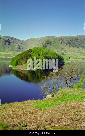 Réservoir de Haweswater montrant le Rigg et High Street au-delà, Parc National de Lake District, Cumbria, England, UK Banque D'Images