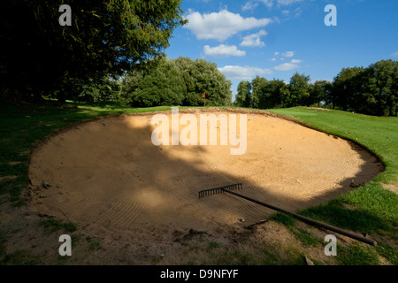 Le bunker de sable. Banque D'Images