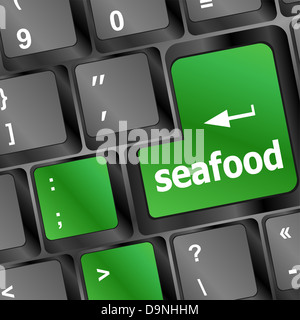 Disposition des touches du clavier avec le bouton de l'alimentation de la mer Banque D'Images