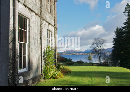 L''hôtel Ardanaiseig sur les rives du Loch Awe, Kilchrenan, Argyll, Scotland Banque D'Images