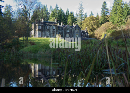 L''hôtel Ardanaiseig sur les rives du Loch Awe, Kilchrenan, Argyll, Scotland Banque D'Images