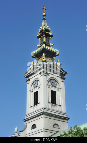 Tour de l'église Saborna, Belgrade, Serbie Banque D'Images