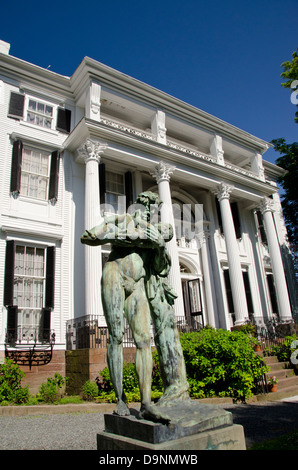 New England, Bristol, Rhode Island. Linden historique place home and museum. Banque D'Images