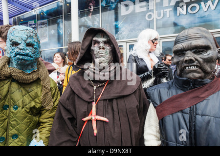 L'Angleterre, Londres, Stratford, Sci-fi annuel Parade de costumes,Monstres Sci-fi Banque D'Images