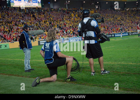 Les lions britanniques et irlandais en Australie, versets, Suncorp Brisbane, Australie. Banque D'Images