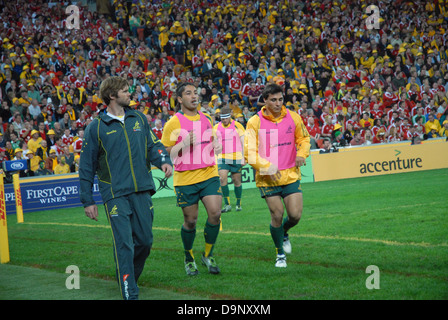 Les lions britanniques et irlandais en Australie, versets, Suncorp Brisbane, Australie. Banque D'Images