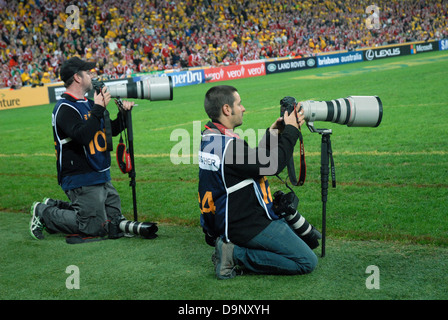 Les lions britanniques et irlandais en Australie, versets, Suncorp Brisbane, Australie. Banque D'Images