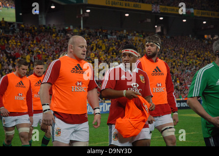 Les lions britanniques et irlandais en Australie, versets, Suncorp Brisbane, Australie. Banque D'Images