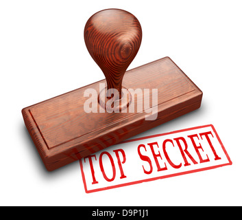 Top secret stamp Banque D'Images