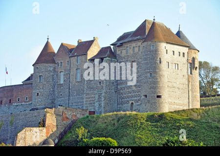 Château de Dieppe, le vieux château de Dieppe (Dieppe accueil au musée) sur la côte nord de la France, l'Europe. Banque D'Images