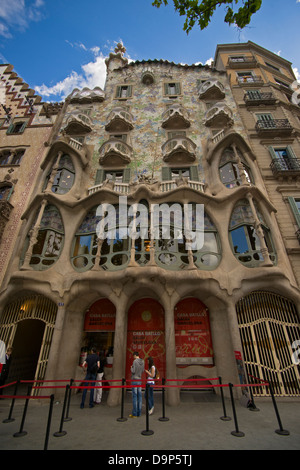 Casa Batllo, Barcelona, Espagne Banque D'Images