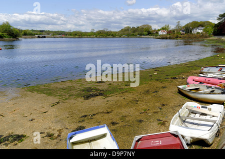 Rivière Lymington, Lymington, Hampshire, England, UK, FR. Banque D'Images
