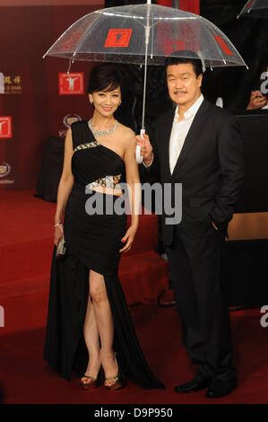 Angie Chiu à la cérémonie de clôture du Festival International du Film de Shanghai à Shanghai, Chine, le dimanche 23 juin 2013. Banque D'Images