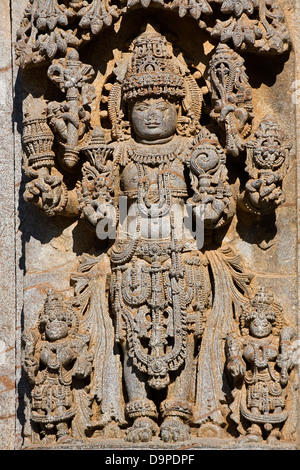 L'Asie, l'Inde, Karnataka, Somnathpur Keshava, temple, la sculpture sur pierre