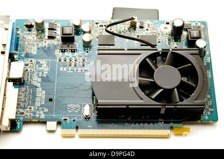 Carte graphique sur fond blanc Banque D'Images