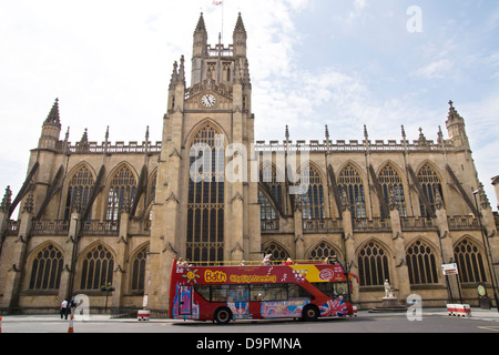 Baignoire une ville historique dans le Somerset England UK. L'Abbaye de Bath Banque D'Images