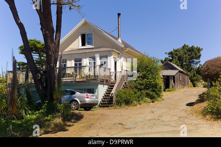 La maison qui sert à l'accueil de Hermie pour le film de l'été 42' dans Mendocino, en Californie. Banque D'Images